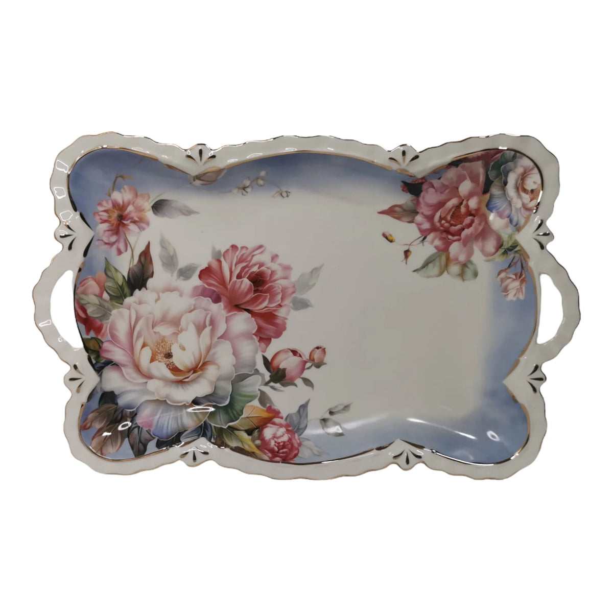 Platou din portelan, Malooki Luxury Collection, blue