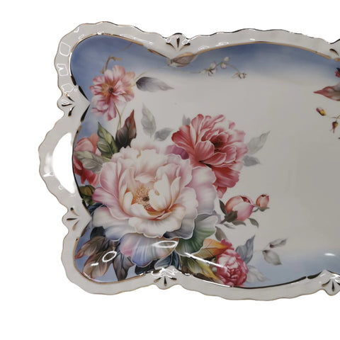 Platou din portelan, Malooki Luxury Collection, blue