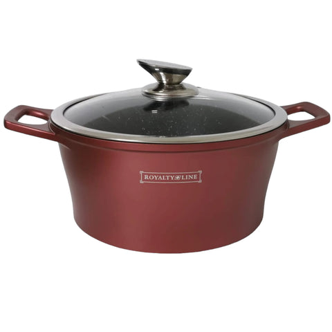 Cratita cu Invelis de Marmura 6,1 L Royalty Line, Visiniu