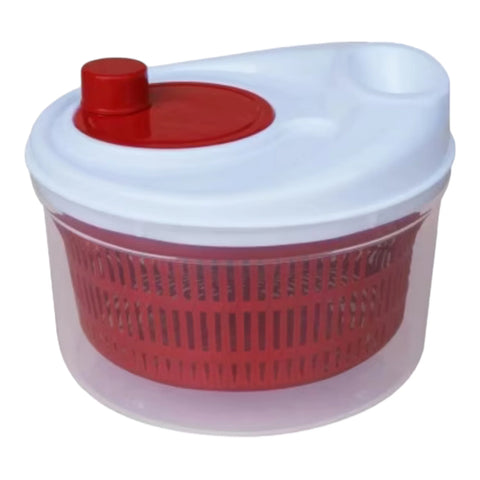 Strecuratoare cu Centrifuga pentru Salata, 4,5L, Verde/Rosu