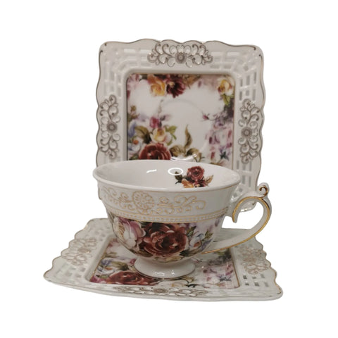 Set 2 cesti cu 2 farfurioare MALOOKI LUXURY COLLECTION 7505-2