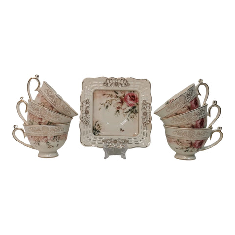 Set 6 cesti cu 6 farfurioare Malooki, Luxury Collection 7504