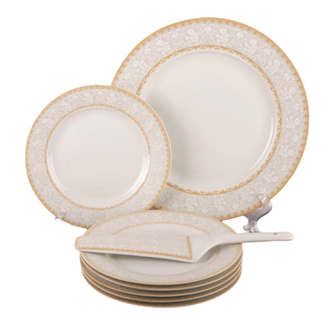 Set de tort MALOOKI, 8 piese model romanesc 030G