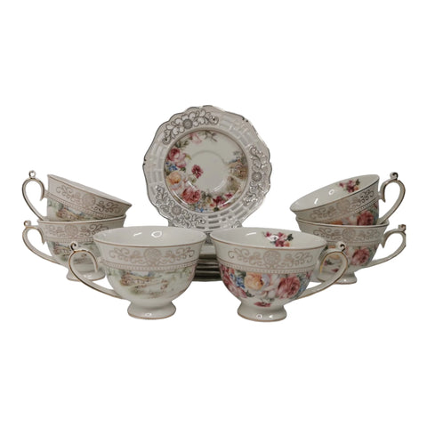 Set 6 cesti cu 6 farfurioare Malooki, Luxury Collection