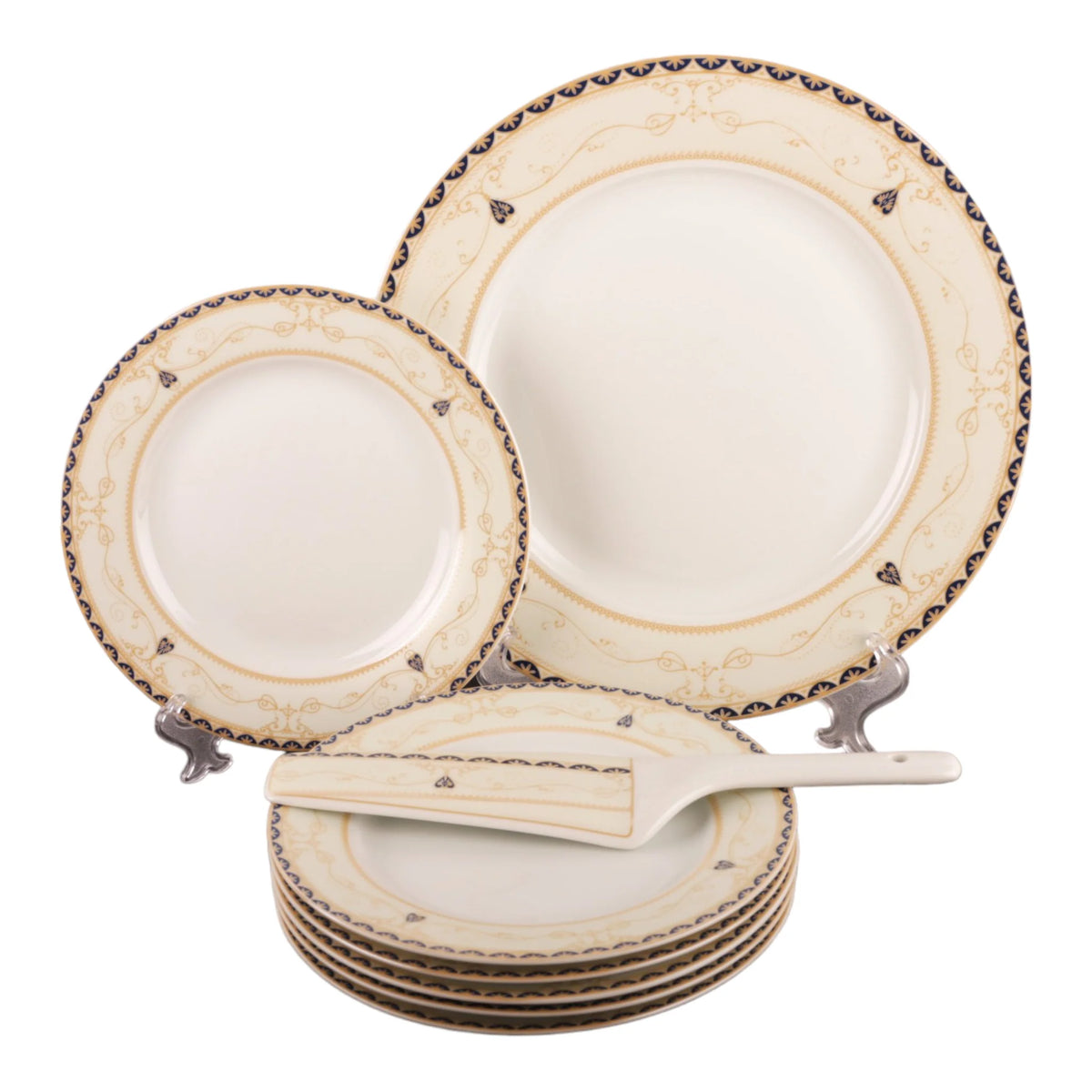 Set de tort MALOOKI, 8 piese model romanesc 006G