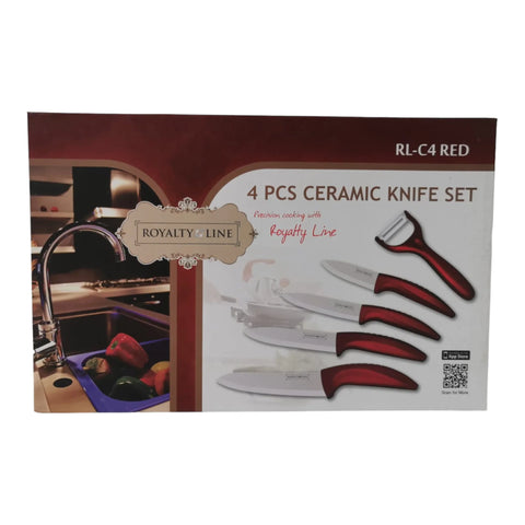 Set cutite Royalty Line, 5 piese, Red, RL-C4