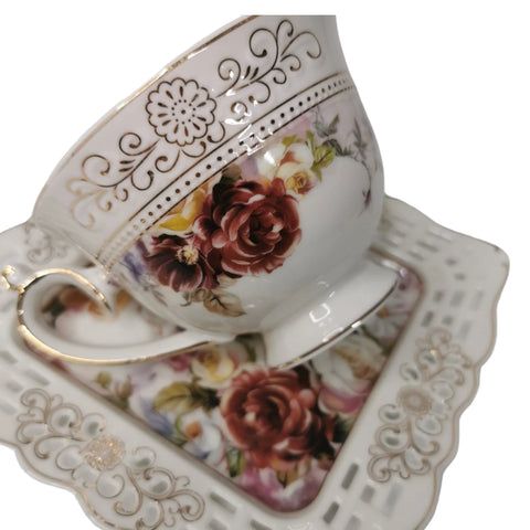 Set 2 cesti cu 2 farfurioare MALOOKI LUXURY COLLECTION 7505-2