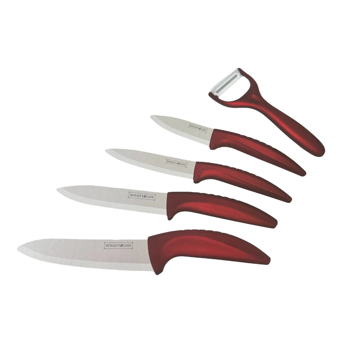 Set cutite Royalty Line, 5 piese, Red, RL-C4