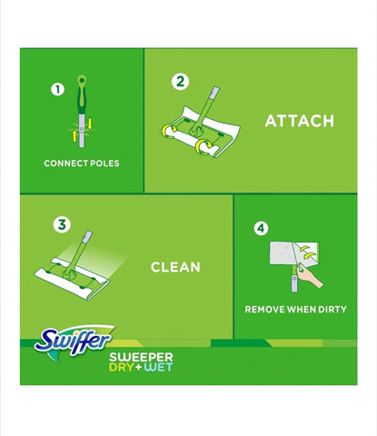 Mop Pentru Podea Swiffer Kit 8+3 Rezerve
