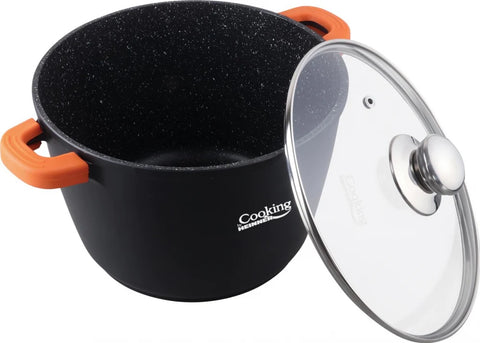 Oala Aluminiu Turnat cu Capac, 6,3 L, Dark Line