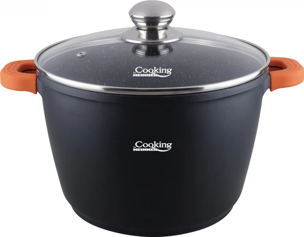 Oala Aluminiu Turnat cu Capac, 6,3 L, Dark Line