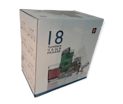 Set 18 pahare sticla
