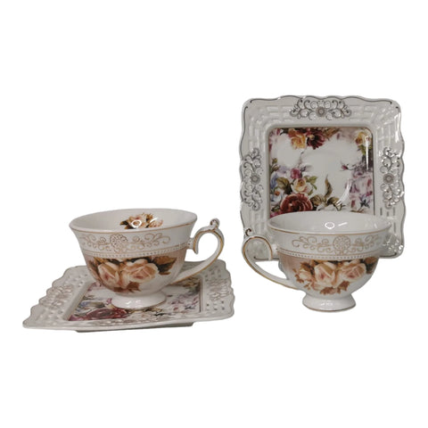 Set 2 cesti cu 2 farfurioare Malooki Luxury Collection A