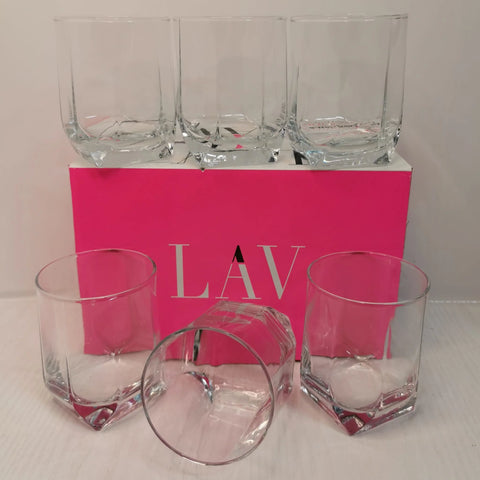 Set 6 pahare lav tuana, 320 ml