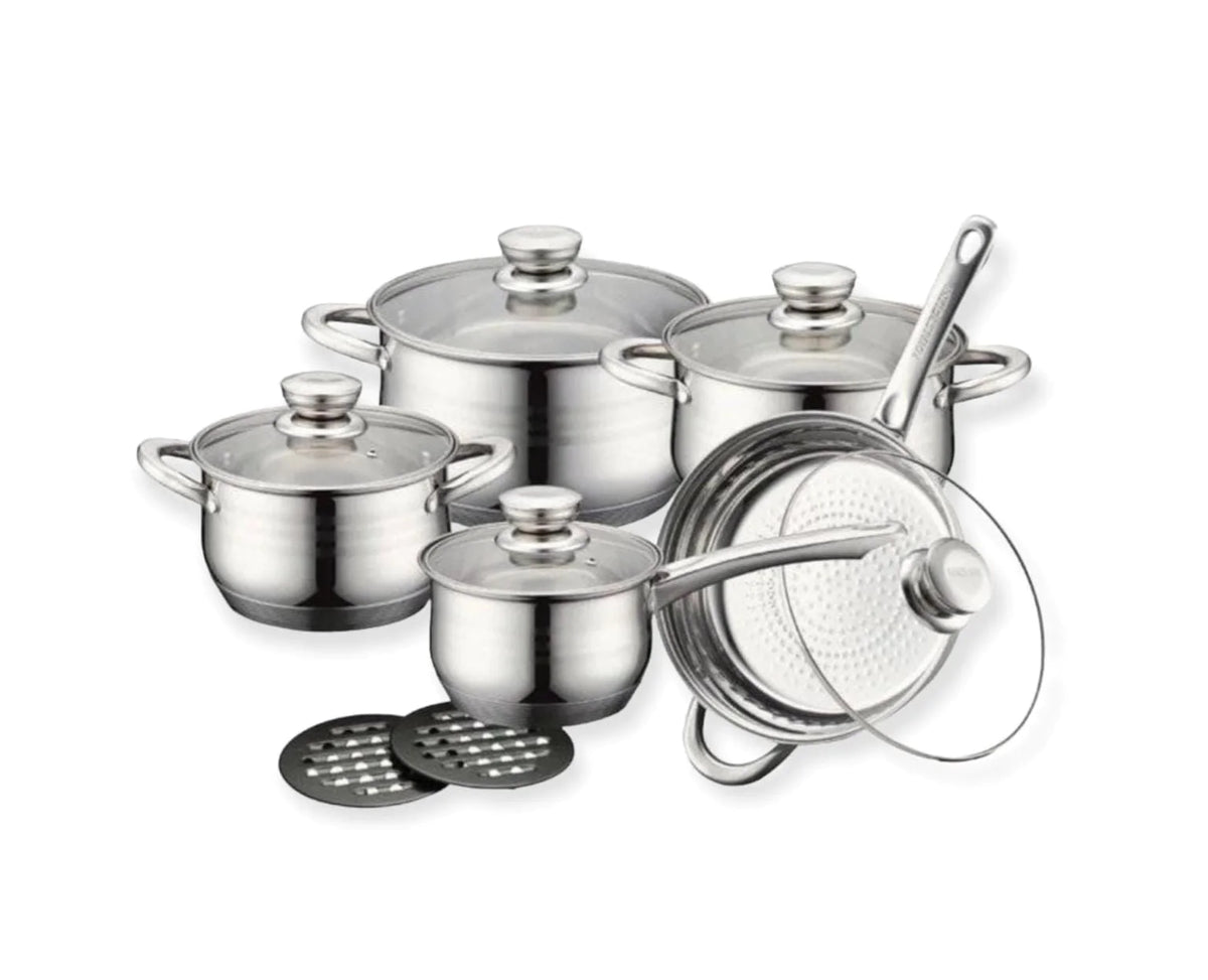 Set cratite inox,12 piese, Royalty line RL-1232