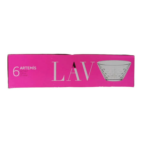 Set 6 boluri sticla,LAV Artemis,330 ml
