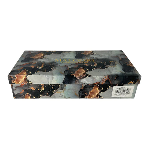 Set de 6 cesti 150 ml, cu 6 farfurioare, Malooki Luxury Collection