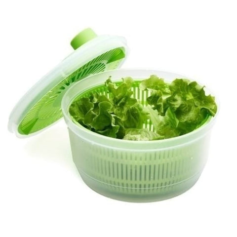 Strecuratoare cu Centrifuga pentru Salata, 4,5L, Verde/Rosu