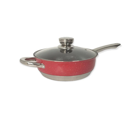 Tigaie cu invelis marmura Royalty Line 24 cm Red