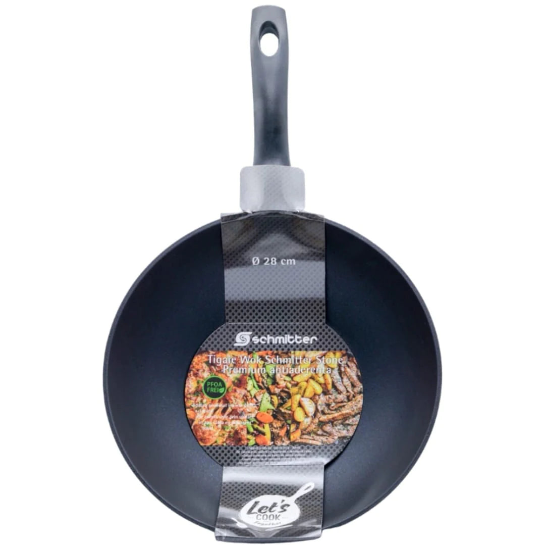 Tigaie wok, Schmitter Stone Premium, inductie, 28 cm