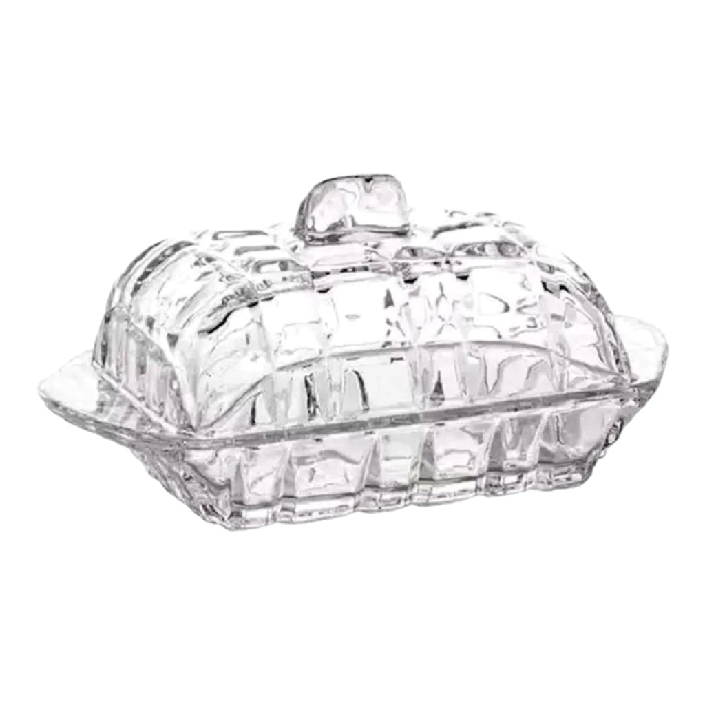 Untiera din sticla cu capac, 17 cm, Romance