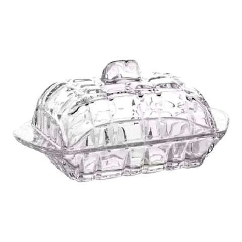 Untiera din sticla cu capac, 17 cm, Romance
