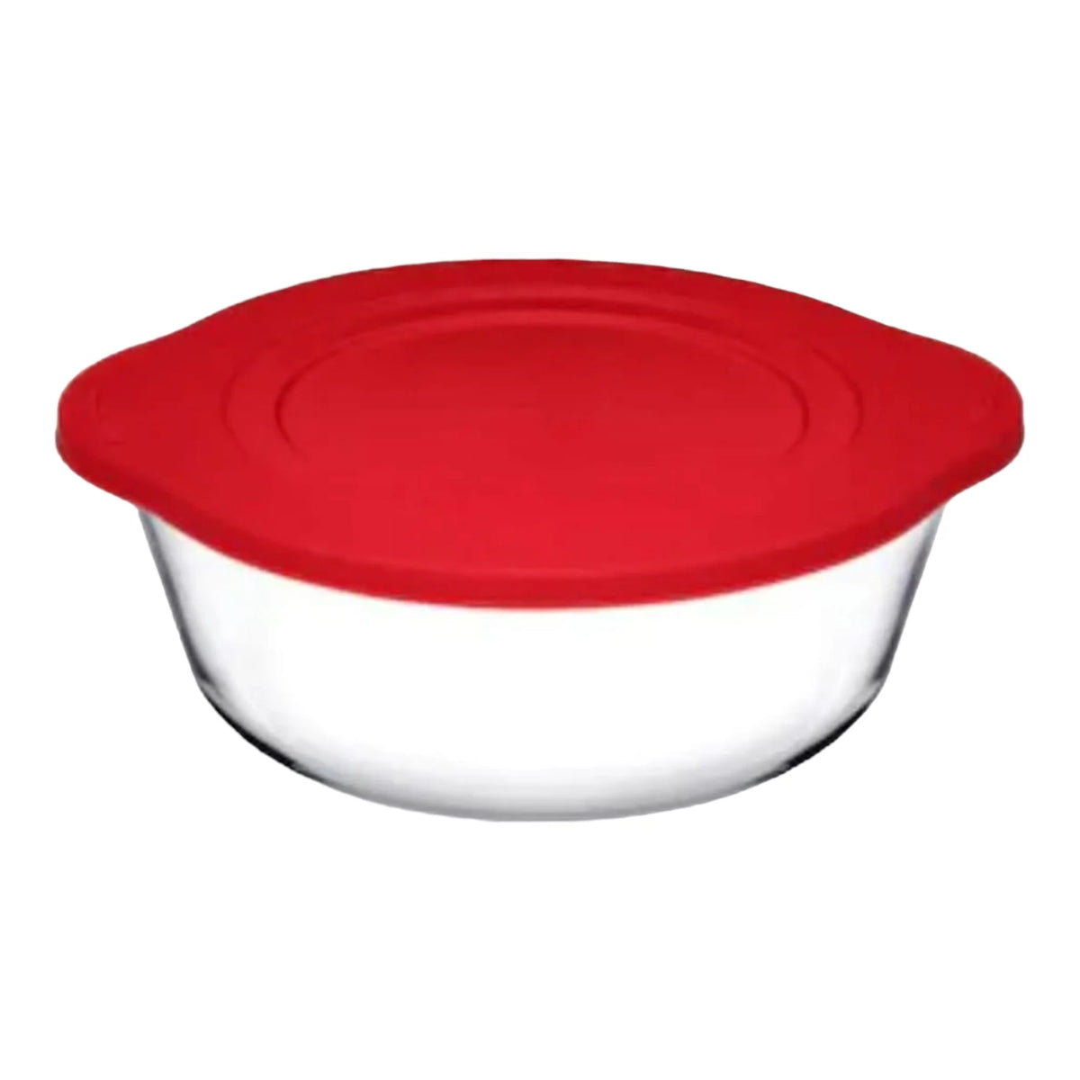 Vas yena termorezistent rotund cu capac 2.1 L, Borcam