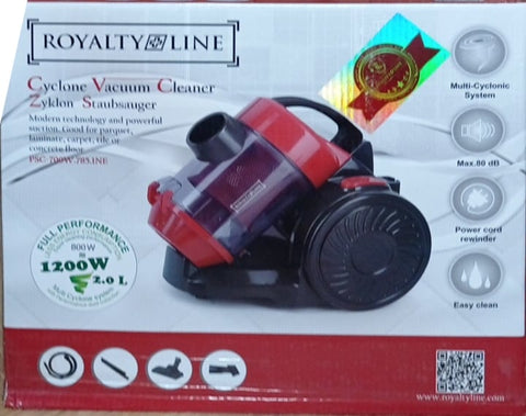 Aspirator electric fara sac Royalty Line,rosu, system Cyclone, 2L