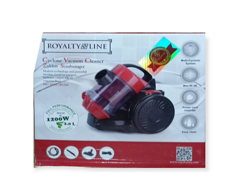 Aspirator electric fara sac Royalty Line,rosu, system Cyclone, 2L