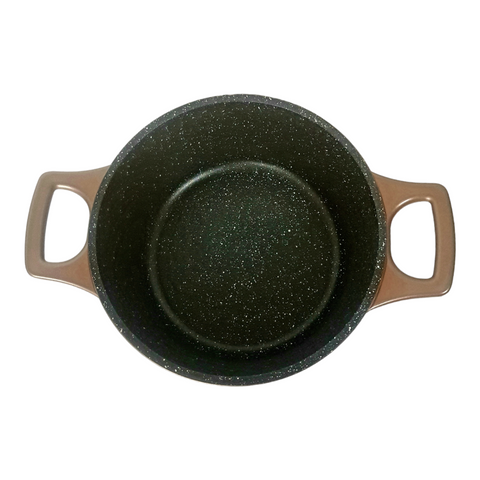 Cratita cu Capac 2,5 L Invelis de Marmura, Royalty Line