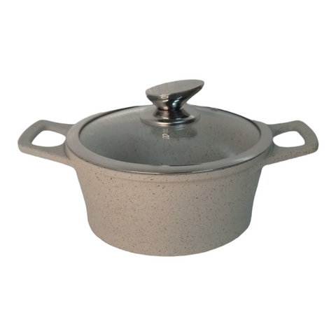 Cratita cu Capac 2,5 L Invelis de Marmura, Royalty Line