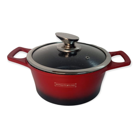 Cratita cu Capac 2,5 L Invelis de Marmura, Royalty Line