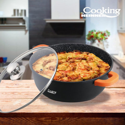Cratita cu Invelis de Marmura, Cooking by HEINNER, 18.5 Litri