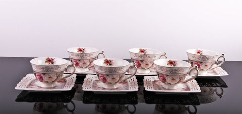 Set 6 cesti cu 6 farfurioare Malooki, Luxury