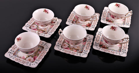 Set 6 cesti cu 6 farfurioare Malooki, Luxury