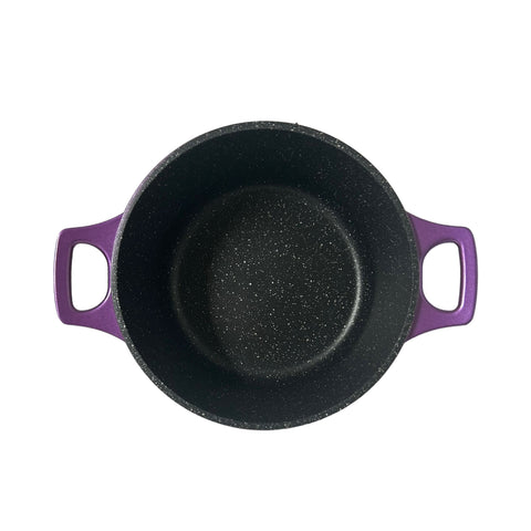 Cratita cu Capac 2,5 L Invelis de Marmura, Royalty Line