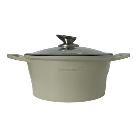 Cratita cu Capac 2,5 L Invelis de Marmura, Royalty Line