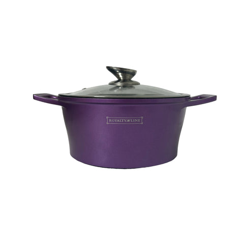 Cratita cu Capac 2,5 L Invelis de Marmura, Royalty Line