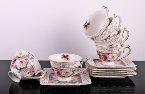 Set 6 cesti cu 6 farfurioare Malooki, Luxury