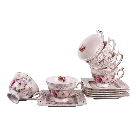 Set 6 cesti cu 6 farfurioare Malooki, Luxury